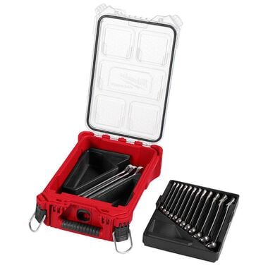 Milwaukee Metric Combination Wrench Set with PACKOUT Compact Organizer 15 Piece