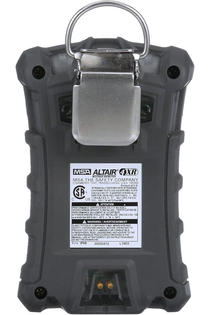 MSA Safety Works ALTAIR 4XR Multigas Detector for LEL, O2, H2S & CO, Charcoal Gray, large image number 1