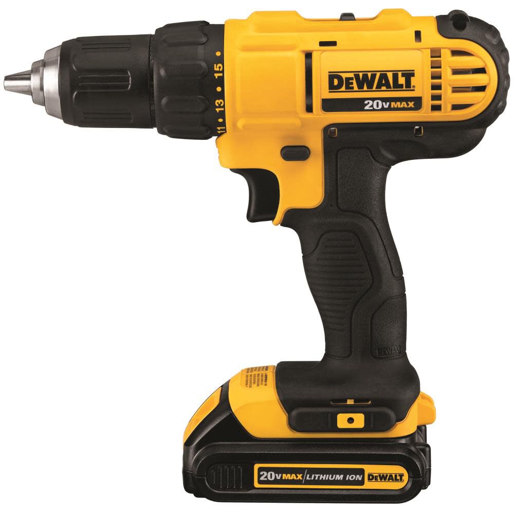 Dewalt 20v max cordless online drill combo kit dck445d1m1