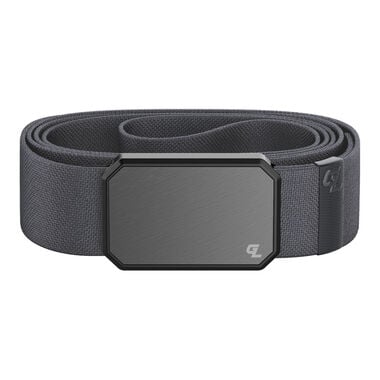Groove Life Black Adjustable Belt with Black Hero Flag Buckle, One Size Fits Most