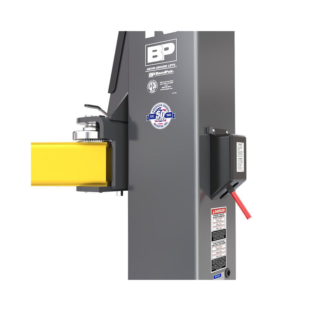 Bendpak 12APX-192 12000 Lbs High-Rise Clearfloor Two-Post Car Lift W/Pads, large image number 4