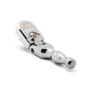 GEARWRENCH 120XP 3/8 Inch Drive Full Polish Chrome Stubby Flex Head Teardrop Ratchet, small image number 2
