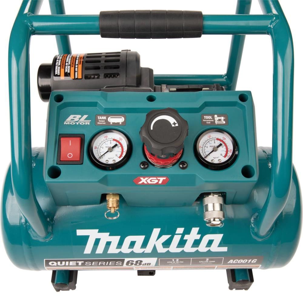 Makita 40V max XGT Brushless Cordless 2 Gallon Quiet Series Compressor Kit (4.0Ah), large image number 13