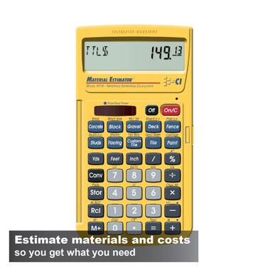 Calculated Industries Material Estimator Building Materials Estimating Calculator, large image number 1