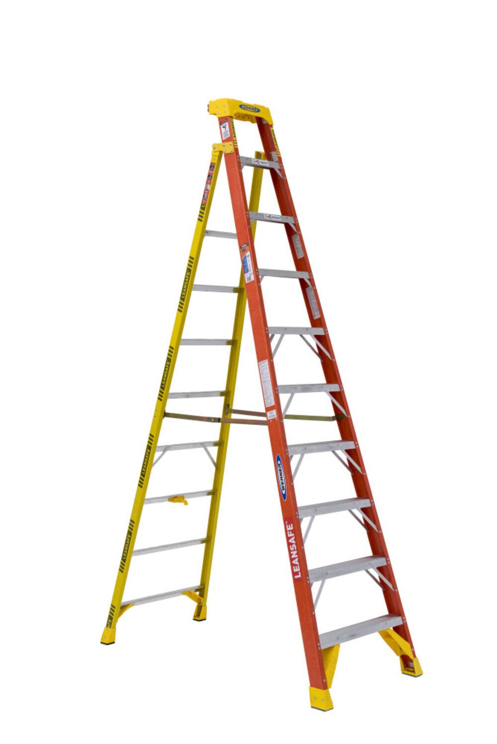 Werner 10Ft LEANSAFE Type IA Fiberglass Leaning Ladder – L6210