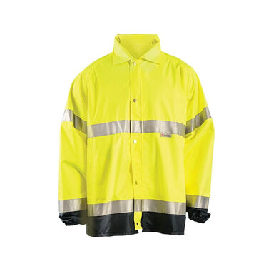 Occunomix Hi-Vis Yellow Class 3 Premium Breathable Rain Jacket XL
