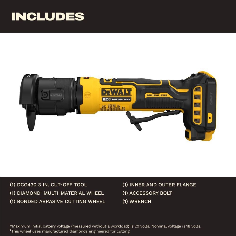 DEWALT ATOMIC 20V MAX 3 Inch Cut-Off Tool (Bare Tool), large image number 2