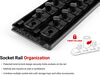 Tekton 1/4, 3/8, 1/2 Inch 6 Point Socket Set with Rails, 26 Pieces, small image number 5