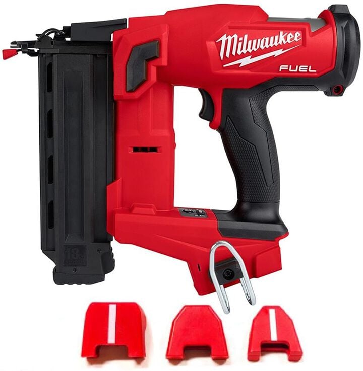 Milwaukee M18 FUEL 18 Gauge Brad Nailer (Bare Tool) & No Mar Pad Set of 3 Bundle