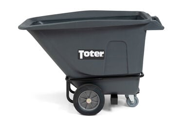 Toter 1/2 Cubic Yard 1200 lbs Capacity Heavy Duty Tilt Truck Gray
