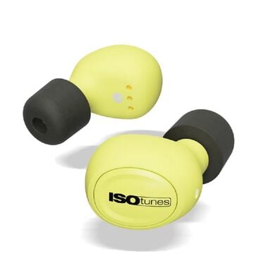 ISOtunes Safety Yellow Wireless Bluetooth Earbuds