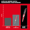 Milwaukee 6 Inch 5 TPI AX with NITRUS Carbide Teeth SAWZALL Blade for Wood with Nails 3 Pieces, small image number 3