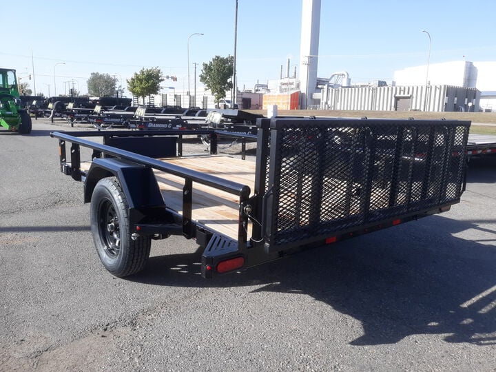 Diamond C PSA135L10X77 10 Ft. Premium Single Axle Open Utility Trailer, large image number 5