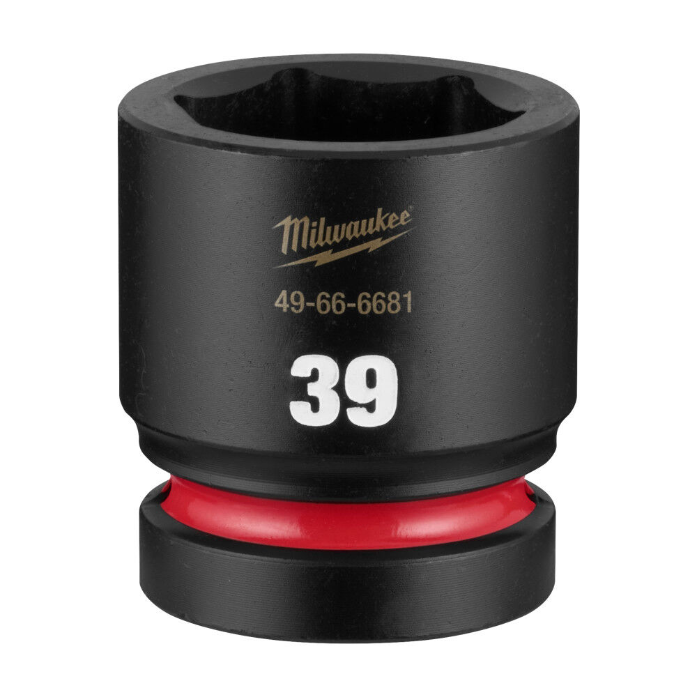 Milwaukee SHOCKWAVE Impact Duty 1 Inch Drive 39mm Standard 6 Point Socket - 49-66-6681