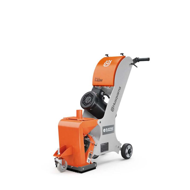 Husqvarna Construction Blastrac 1-8DM 120V Walk-Behind Shot Blaster for Concrete Surface Preparation, large image number 1