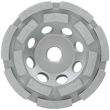 Milwaukee 4 in. Diamond Cup Wheel Double Row, large image number 0