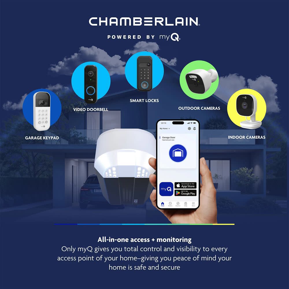 Chamberlain 1/2HP Chain Drive Opener with myQ Connectivity, large image number 9