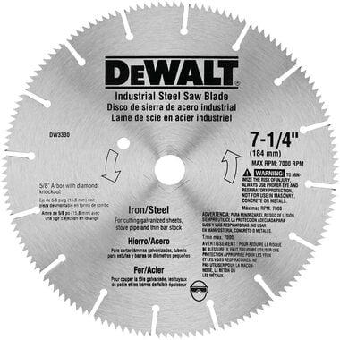 DEWALT 7-1/4 in. Iron / Steel Saw Blade, large image number 0