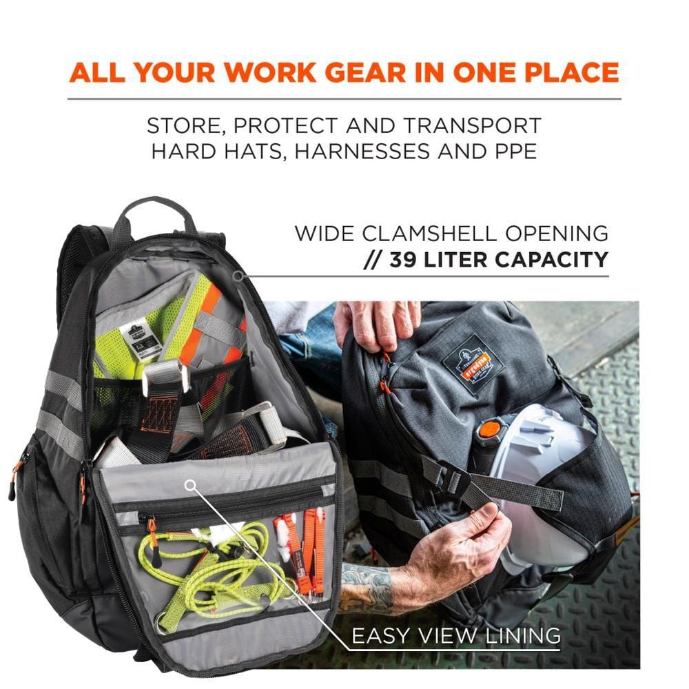 Ergodyne Arsenal 5188 Work Gear Jobsite Backpack Hard Hat Storage, large image number 2