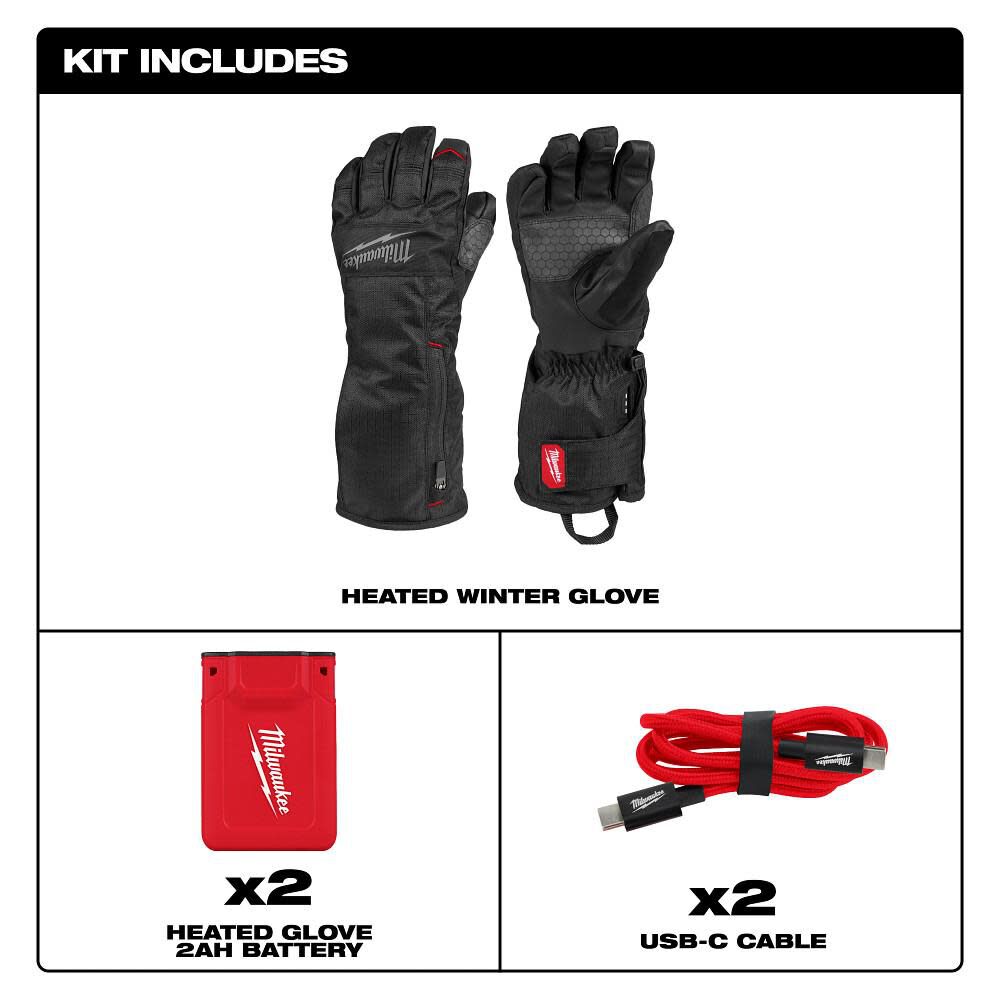 Milwaukee Heated Winter Gloves, large image number 3