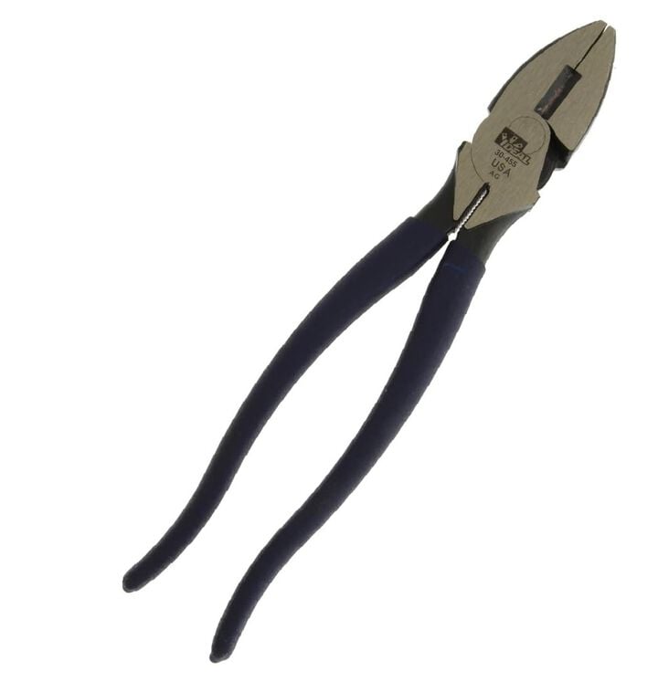 Ideal Industries 9-1/2 Inch Linesman Pliers with Dipped Grip, large image number 1
