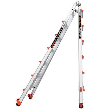 Little Giant Safety Revolution M26 Aluminum Type-1A Telescoping Multi-Position Ladder with Ratchet Leg Leveler, large image number 4