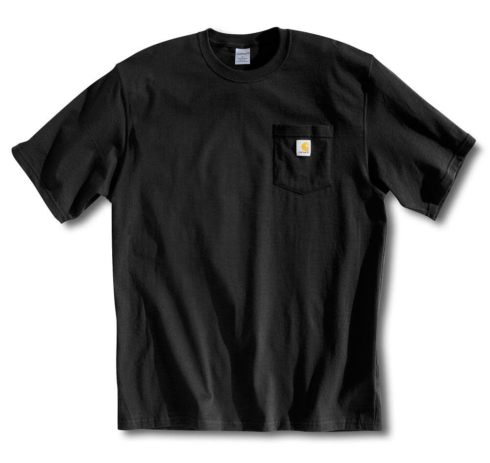 Carhartt Men’s Workwear Pocket T-Shirt Black Regular Size Large – K87BLK-L