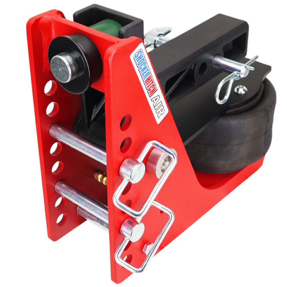 Shocker Hitch 14K 2 Inch Air Receiver Hitch & Raised Sway Bar Tab Ball Mount 2 Inch Hitch Balls, large image number 4