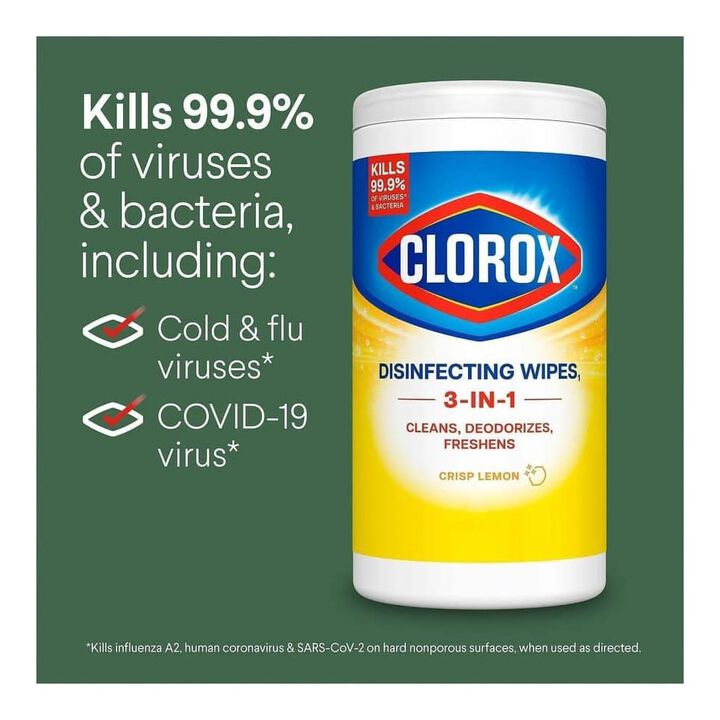 Clorox Disinfecting Cleaning Wipes, 3 Canisters, large image number 7