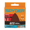 Spyder 3-1/8 Inch Triangle Detail Sander, 80/120/220 Grit Alum Oxide, 12 Pieces, small image number 1