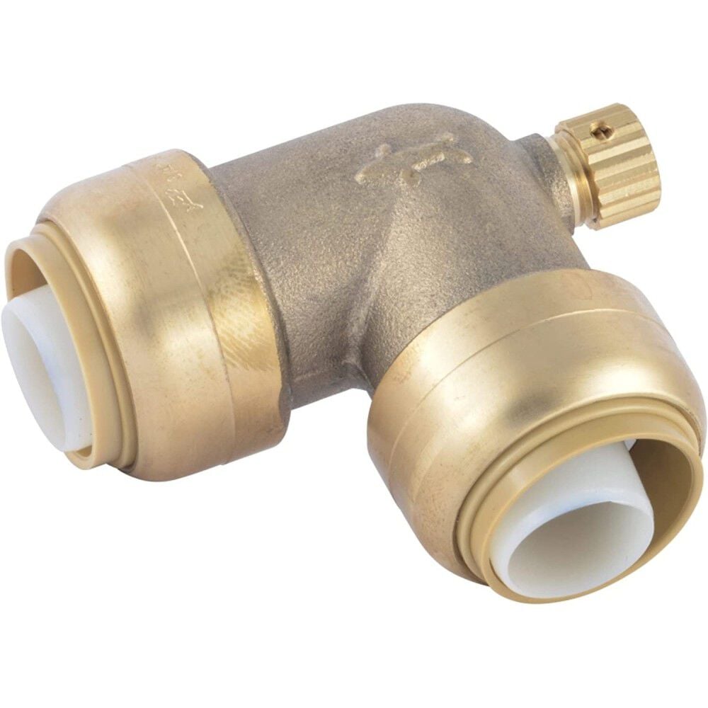 Sharkbite 3/4in x 3/4in x 1/8in NPSM Brass 90 Deg Elbow, large image number 1