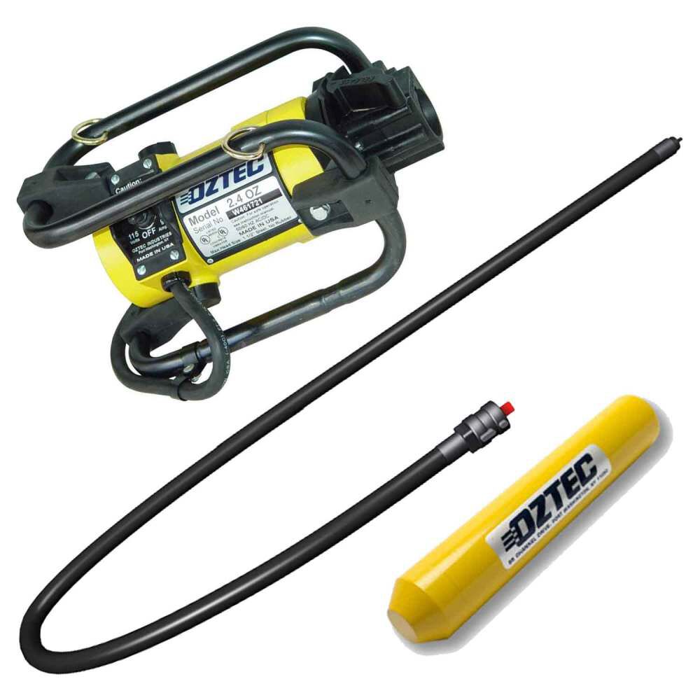 Oztec Industries 2.25HP 115V 17A Concrete Vibrator Electric Motor with Quick Disconnect System 14Ft Shaft 1-1/2 Inch Steel Head Kit, large image number 1