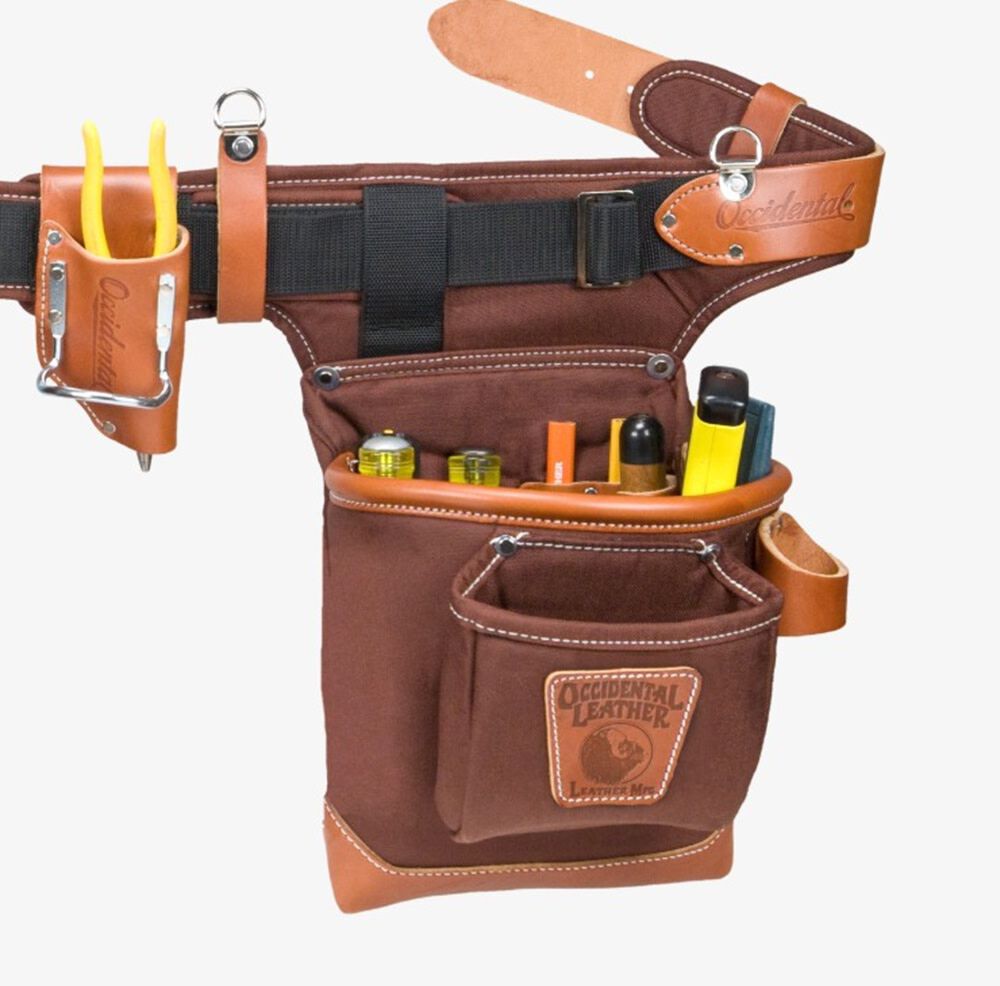 Occidental Leather Adjust-to-Fit Fat Lip Tool Bag Set - Cafe, large image number 5