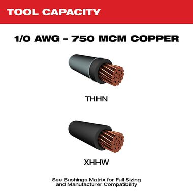 Milwaukee M18 Cable Stripper Kit with 17 Cu THHN / XHHW Bushings, large image number 3