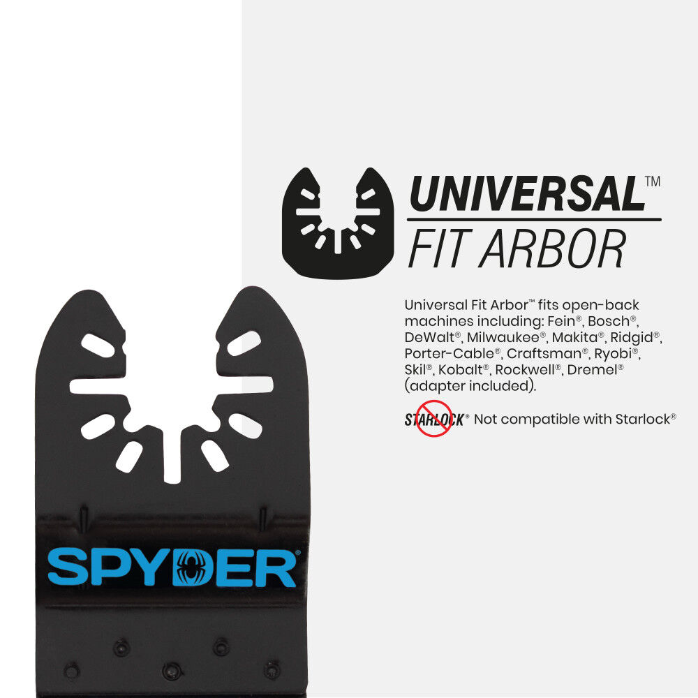 Spyder 2-1/2 Inch Universal Fit Bi-Metal Osc Blade for Clean Wood and PVC, large image number 6