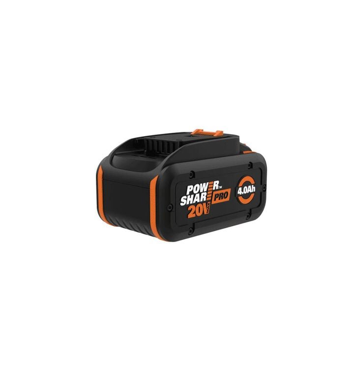 Worx PowerShare Pro 20V 4Ah Lithium Ion Power Tool Battery Pack with Fuel Indicator, large image number 1