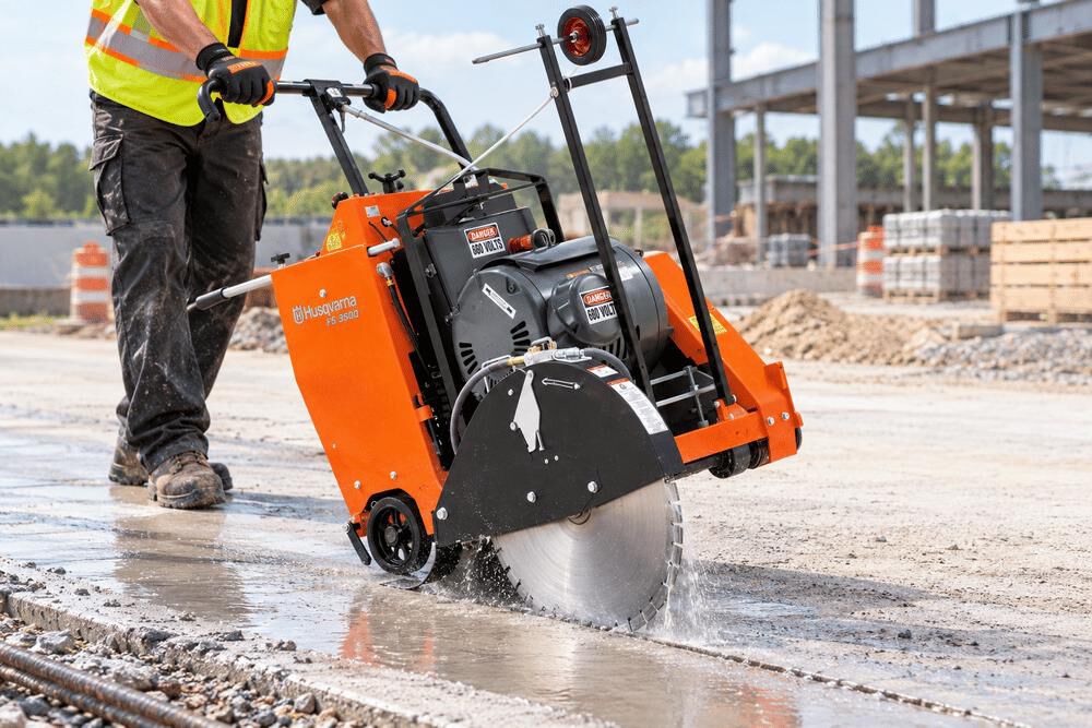 Husqvarna Construction FS 3500 E 480V 30HP 30 Inch Flat Saw - Refurbished, large image number 2