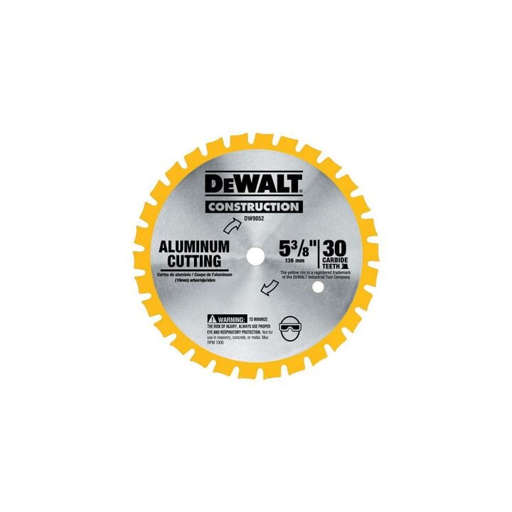 DEWALT 5-3/8 In. 30T Aluminum Cutting Blade with 20mm Arbor, large image number 4