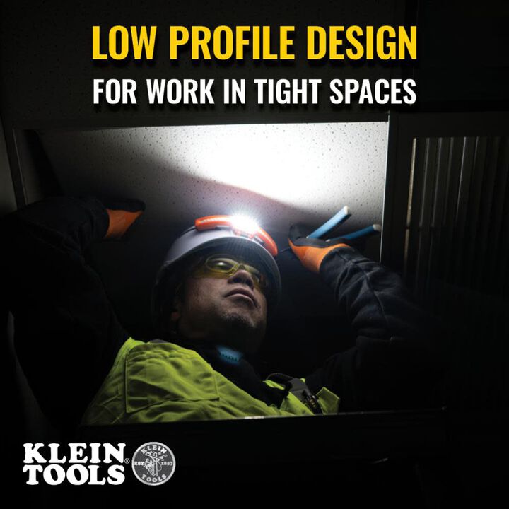 Klein Tools Hard Hat Wide-Beam Headlamp, large image number 2