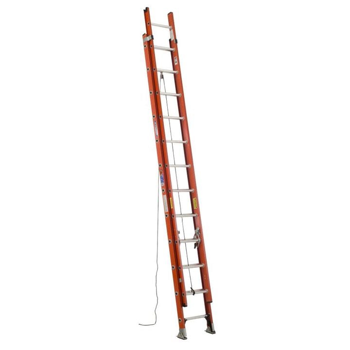 Werner Type IA Fiberglass D-Rung Extension Ladder 24'