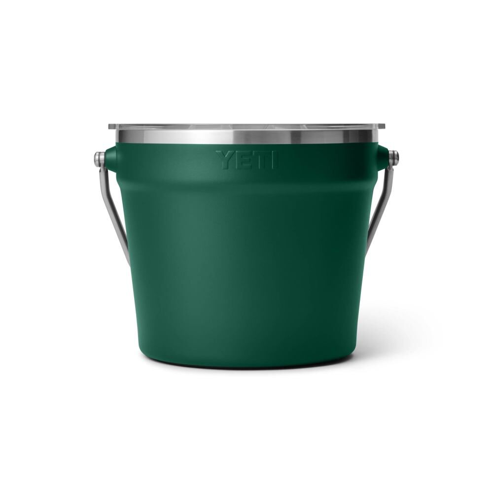 Yeti Rambler Beverage Bucket with Lid Black Forest Green