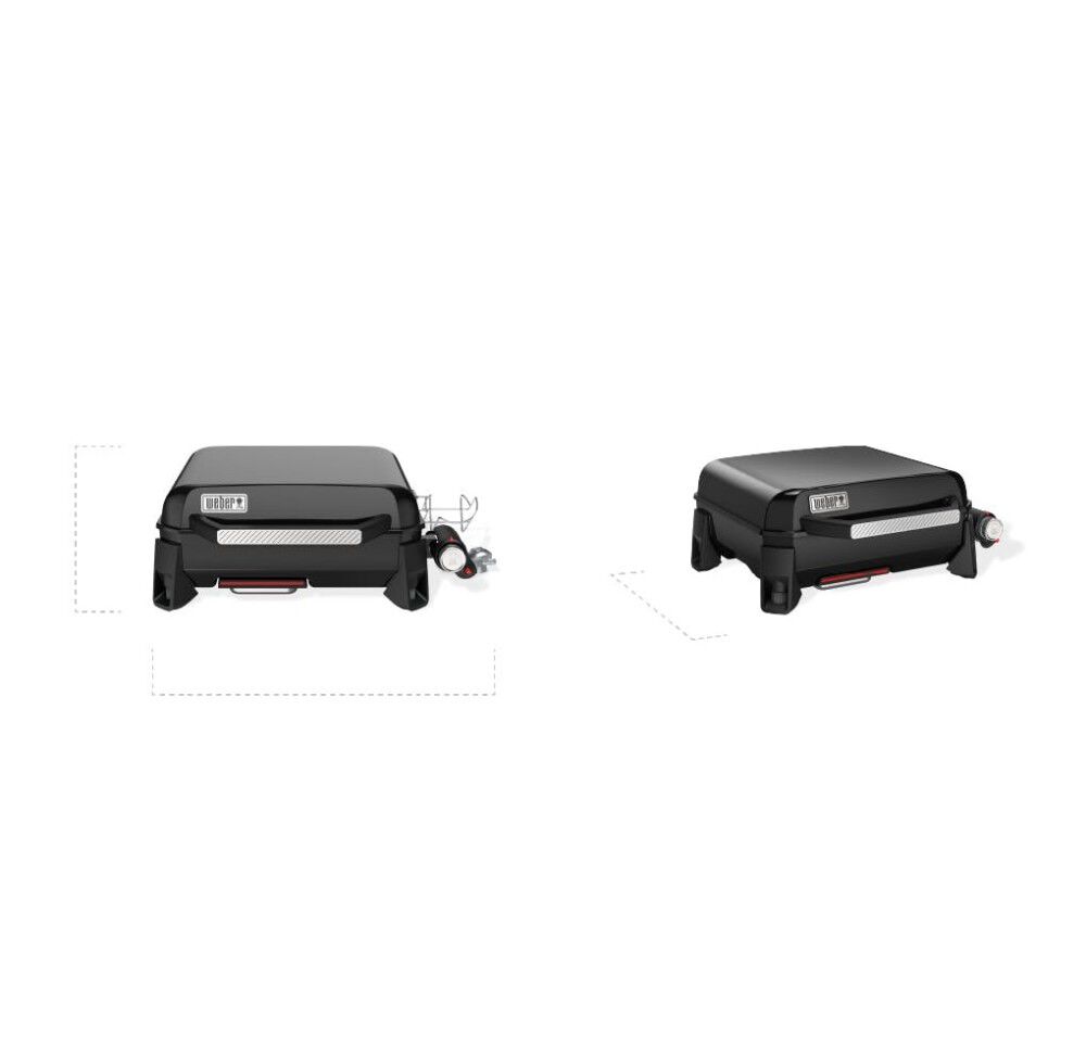 Weber Slate 17 Inch 1 Burners Liquid Propane Tabletop Griddle, Black, large image number 13
