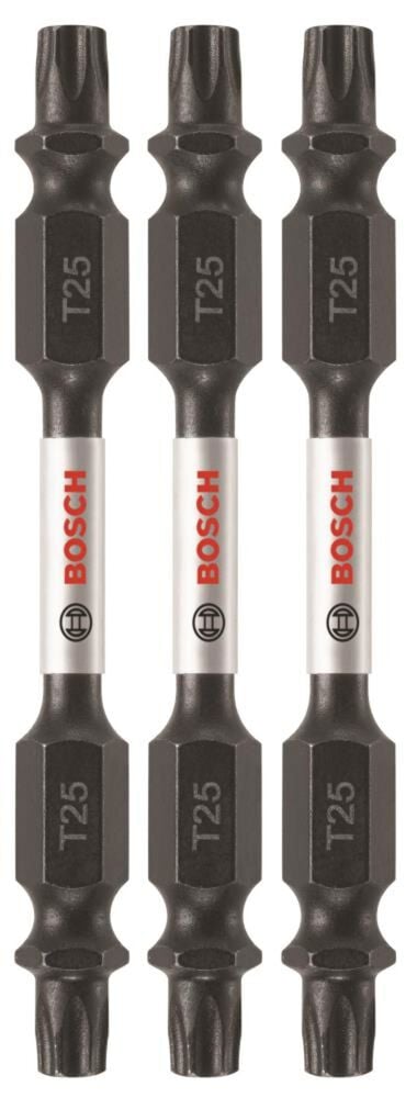 Bosch Impact Tough 2.5 Inch Torx #25 Double-Ended Bits 3 Piece