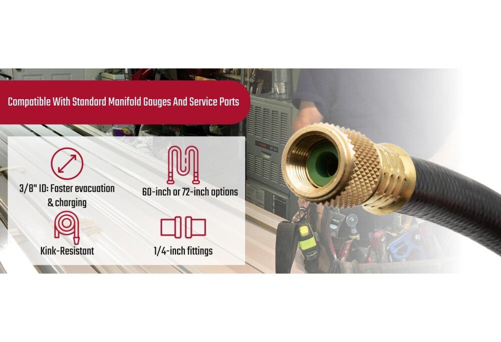 Malco Products MalcoEdge RH7238 3/8 x 72 Inch TurboFlow Refrigerant Hose, large image number 12