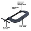 Wilton 800 Series C-Clamp 0 In. to 2 In. Jaw Opening 1-13/16 In. Throat Depth, small image number 2