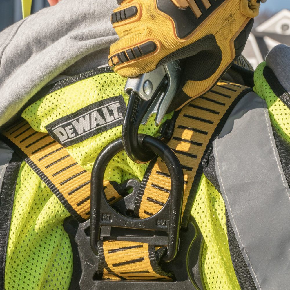 DEWALT 6 ft Internal Energy Absorber Twin Leg Lanyard with Snap Hook, large image number 2