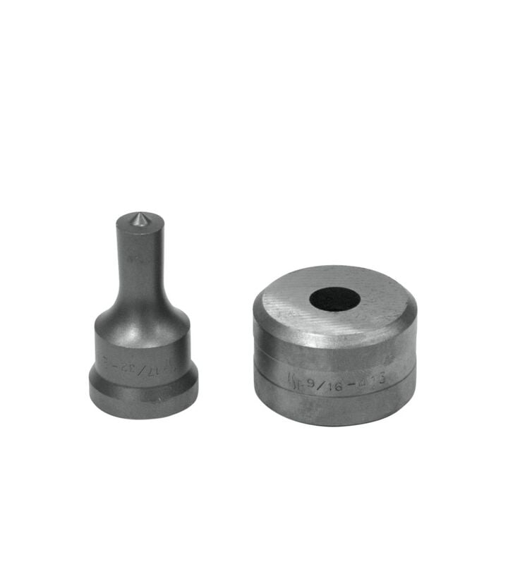 Edwards 17/32 Inch Punch x 9/16 Inch Die Steel Round Punch & Die Set, large image number 1