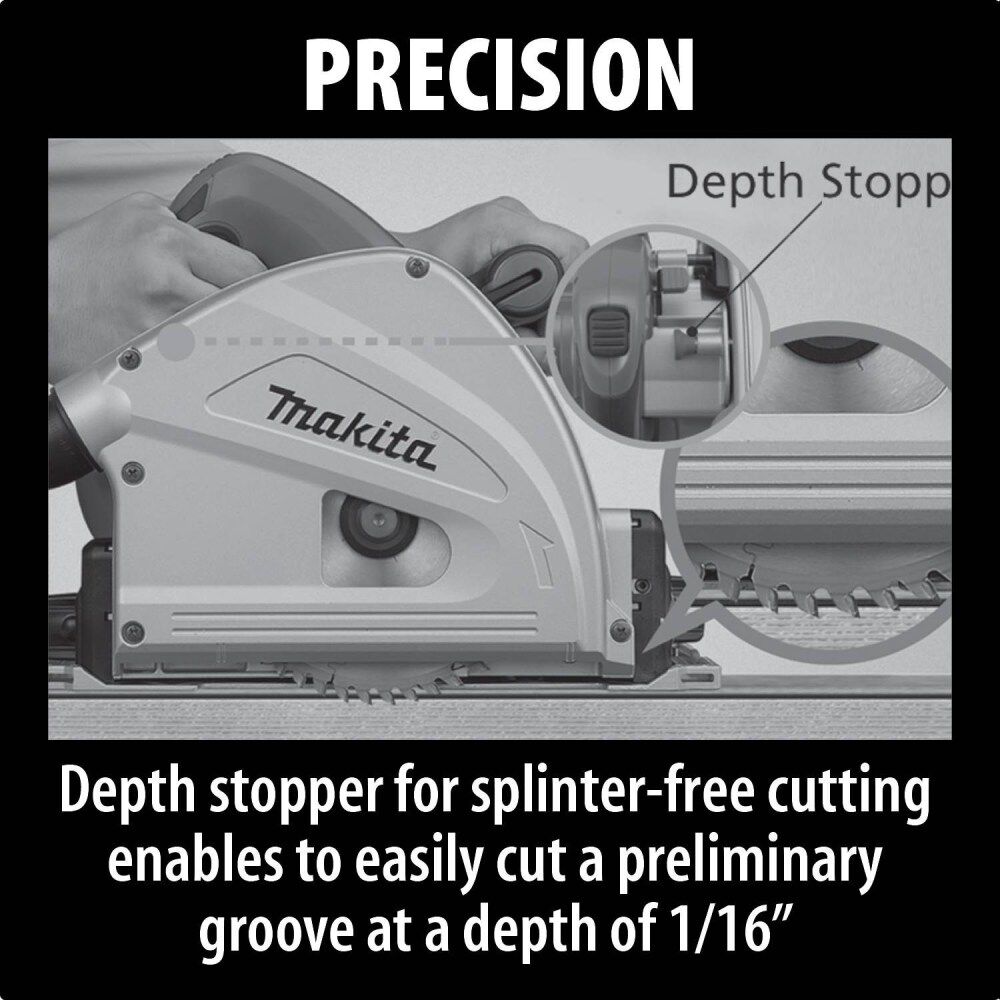Makita 6-1/2 In. Plunge Circular Saw with Rail, large image number 9