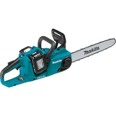 Makita 18V X2 (36V) LXT Lithium-Ion Brushless Cordless 16in Chain Saw Kit with 4 Batteries (5.0Ah), large image number 11