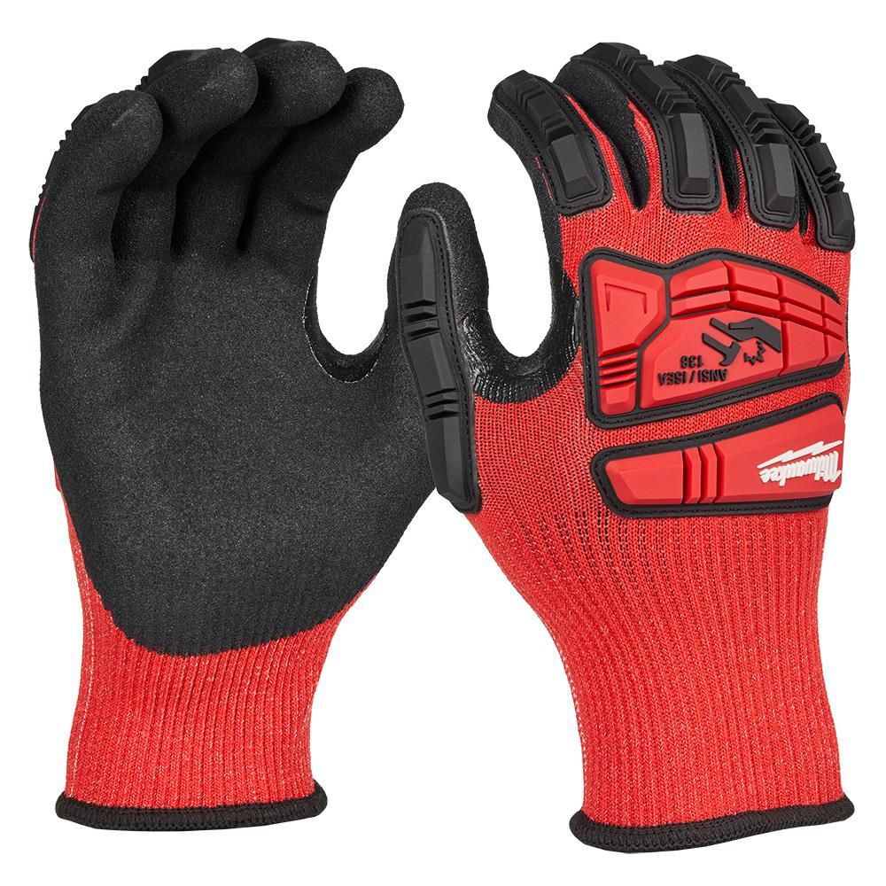 Milwaukee Impact Cut 3 Nitrile Dip Glove Size Medium - 48-73-8131